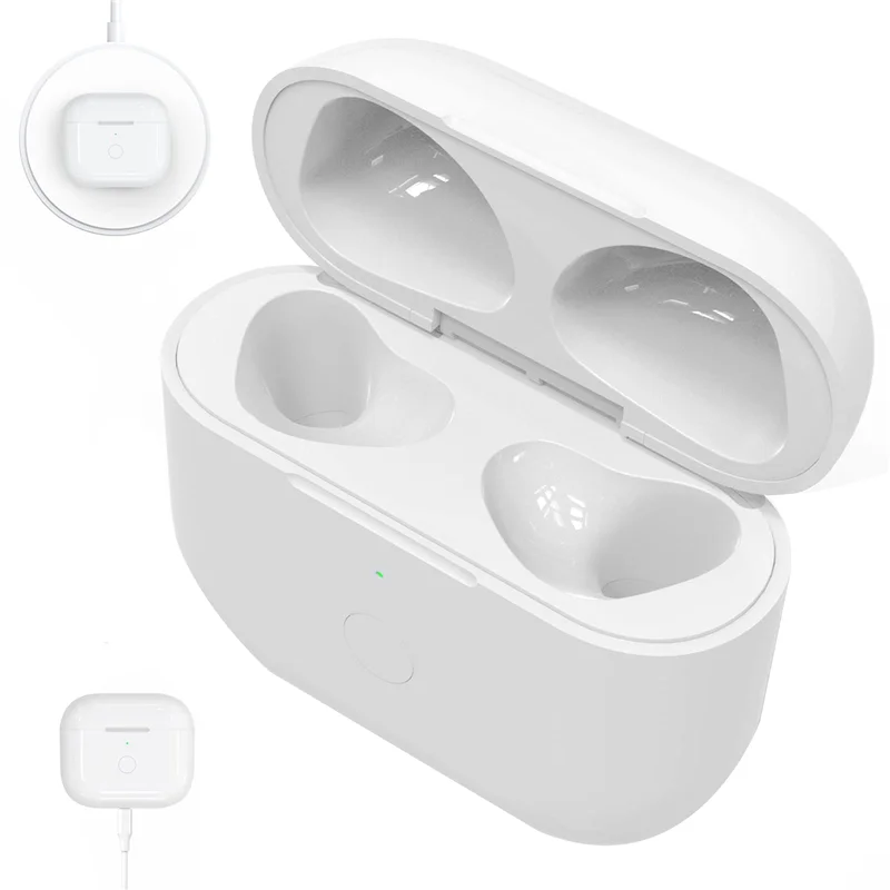 

Чехол для зарядного устройства для наушников AirPods 3, чехол для зарядки, 600 мАч, чехол для беспроводной зарядки, Bluetooth-синхронизация, кнопка быстрой пайки