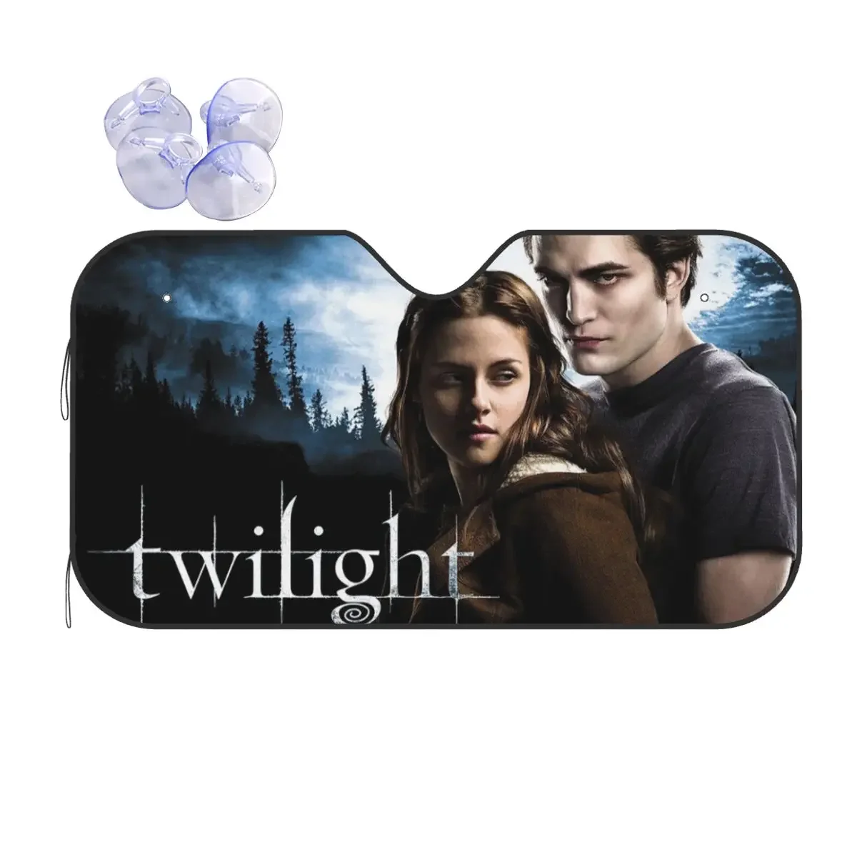 The Twilight Saga Movie Creative Sunshade Windscreen 76x140cm Edward Bella Aluminium Foil Car Sunshade Sun Shade Protect