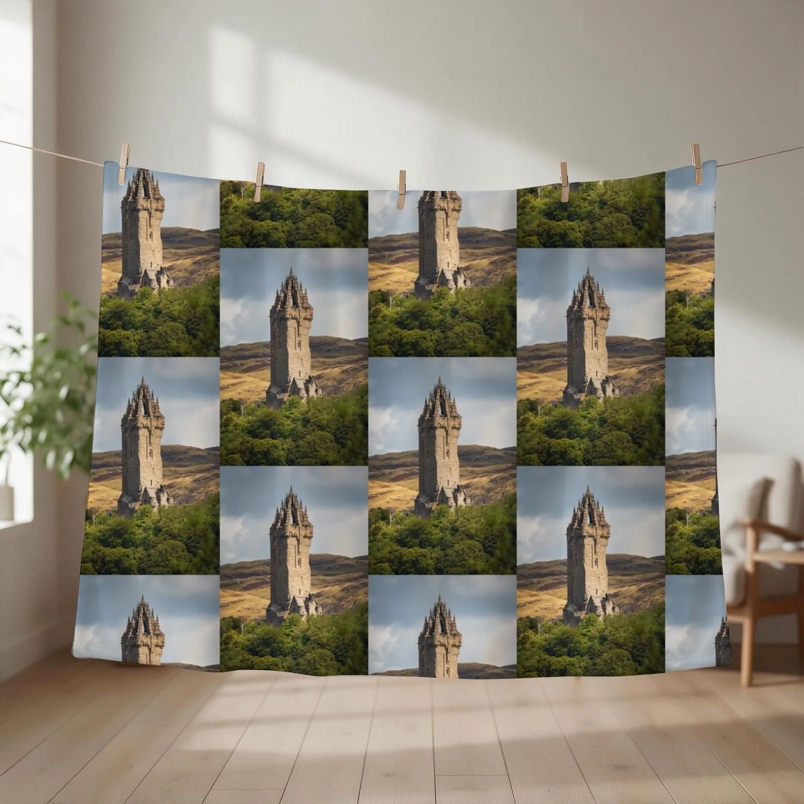 The National Wallace Monument Throw Blanket Quilt Beautifuls Thermal Giant Sofa Blankets