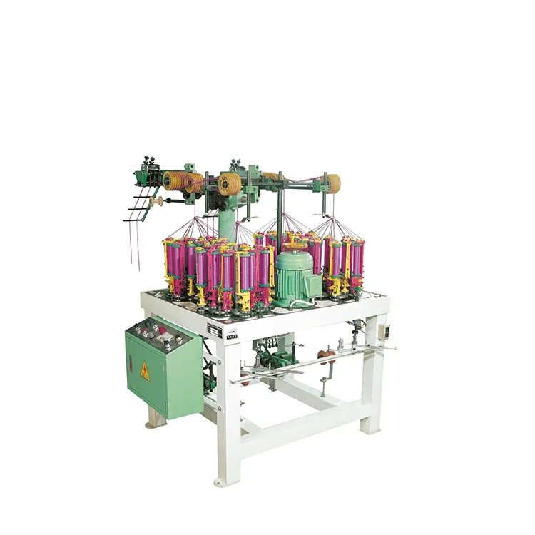 GINYI Factory Price Good Quality High Speed Round Cord Rope Making Machine Braiding Machine Rope Shoelace Braiding Machine