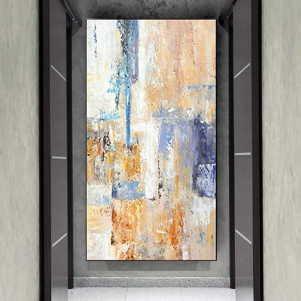 

Acrylic Texture Orange Poster Abstract Wall Picture Canvas Art Latest Mural 100% Handmade Oil Painting Decor Living Room Artwork