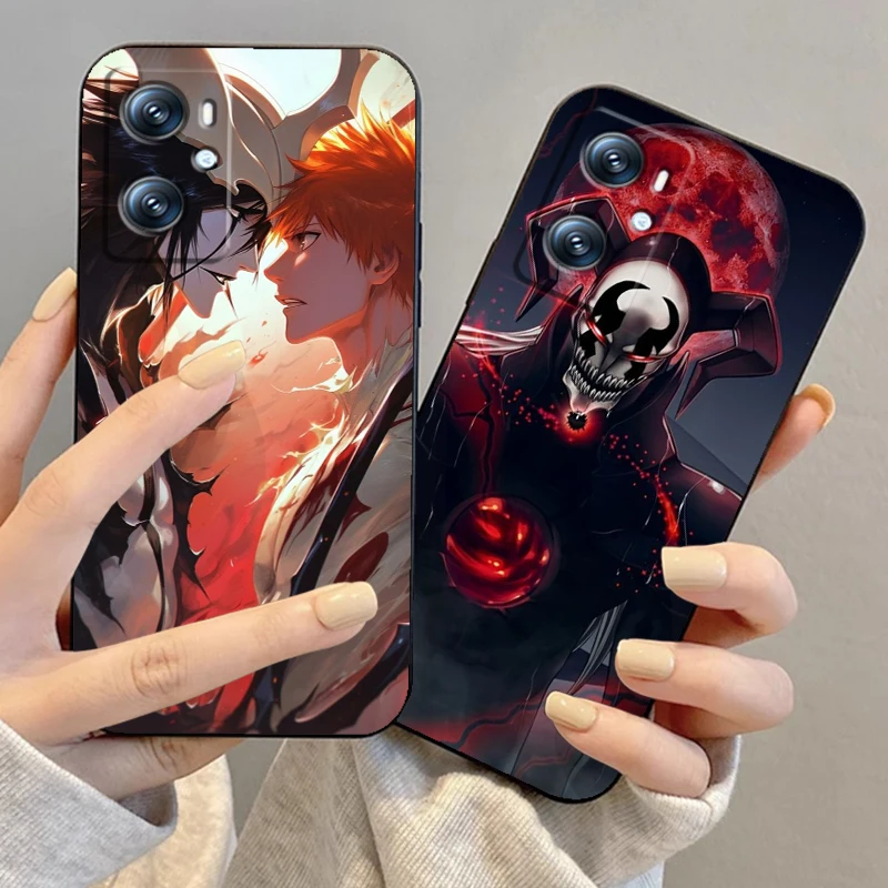 Anime B-Bleach Cool Art For OPPO Find X6 X5 X3 A54S A5 A94 A16 A53S A57 A74 A72 A98 A78 A96 A9 5G Black TPU Phone Case