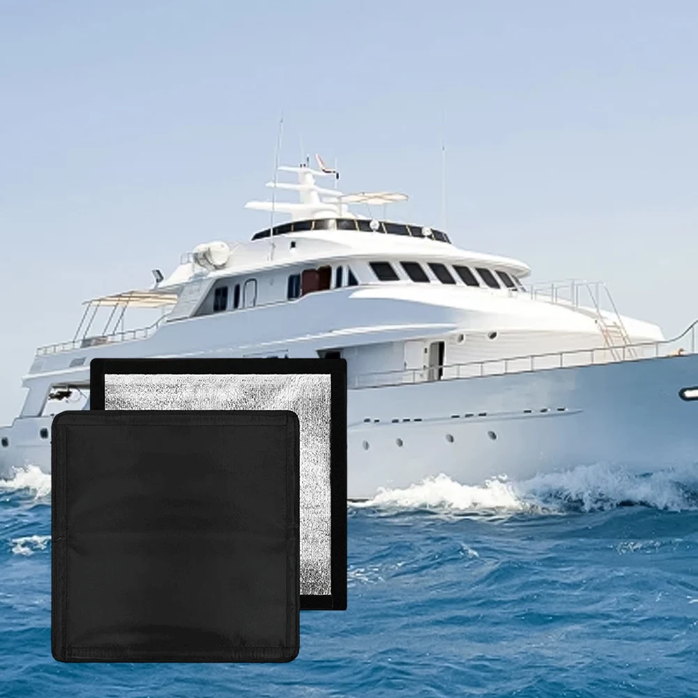 Black RV For Skylight Cover with PU and Oxford Fabric Layers for Enhanced Insulation UV Protection and Easy Handling