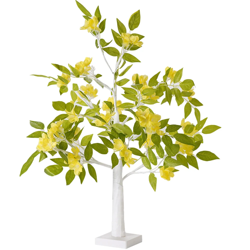 Luz Led nocturna de árbol de flores de glicina simulada, lámpara de noche de escritorio alimentada por decoración del hogar, luz de fiesta, 1 ud.