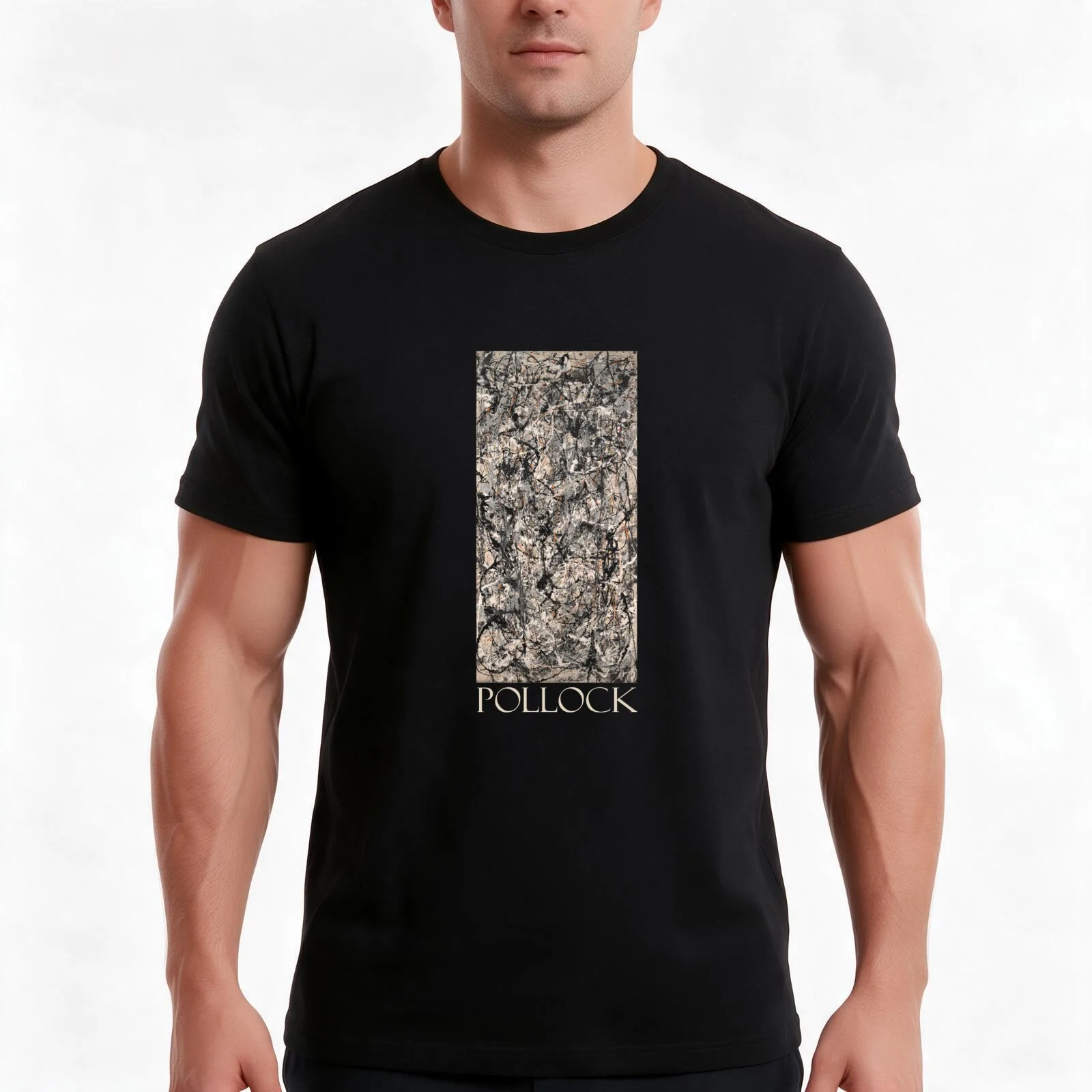 Jackson Pollock Cathedral (1947) T-Shirt Summer Casual Cotton Tee Oversized Streetwear Tops Vintage Graphic Print