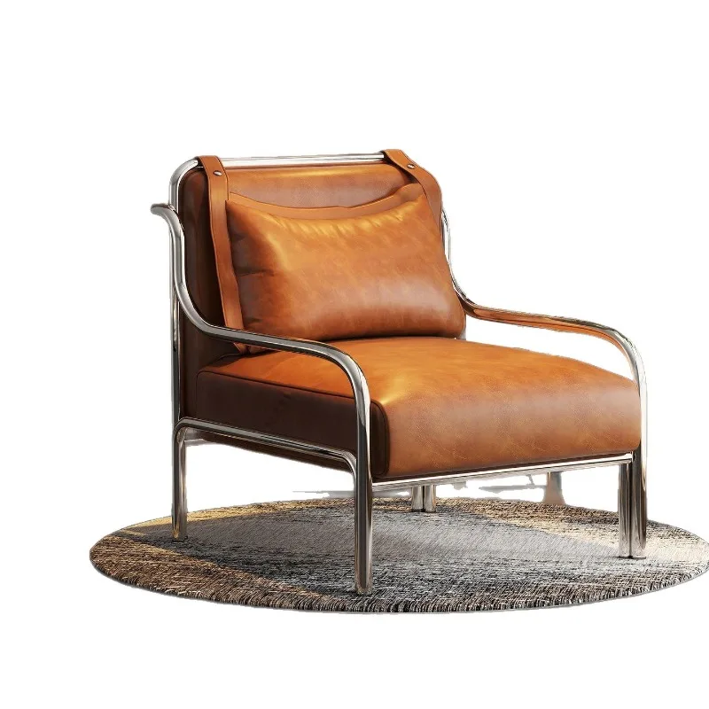 

Sofa chair Chinese antique leisure chair living room balcony creative retro sofa