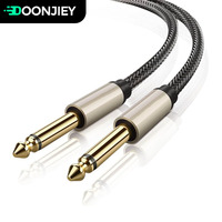 6.5mm 6.35mm Jack Audio Cable 6.35 Jack Male to Male Aux Cable Gold-Plated 1m 1.8m for Guitar Mixer Amplifier 6.5 mm Aux Cable