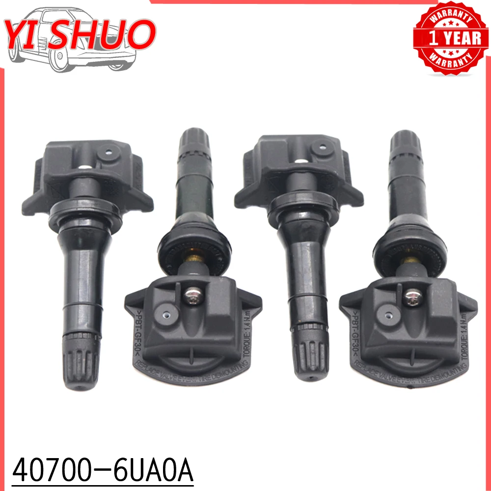 Car 40700-6UA0A Tire Pressure Sensor Monitoring System TPMS For Nissan Altima Leaf Sentra Rogue Infiniti QX50 433Mhz 407006UA0A