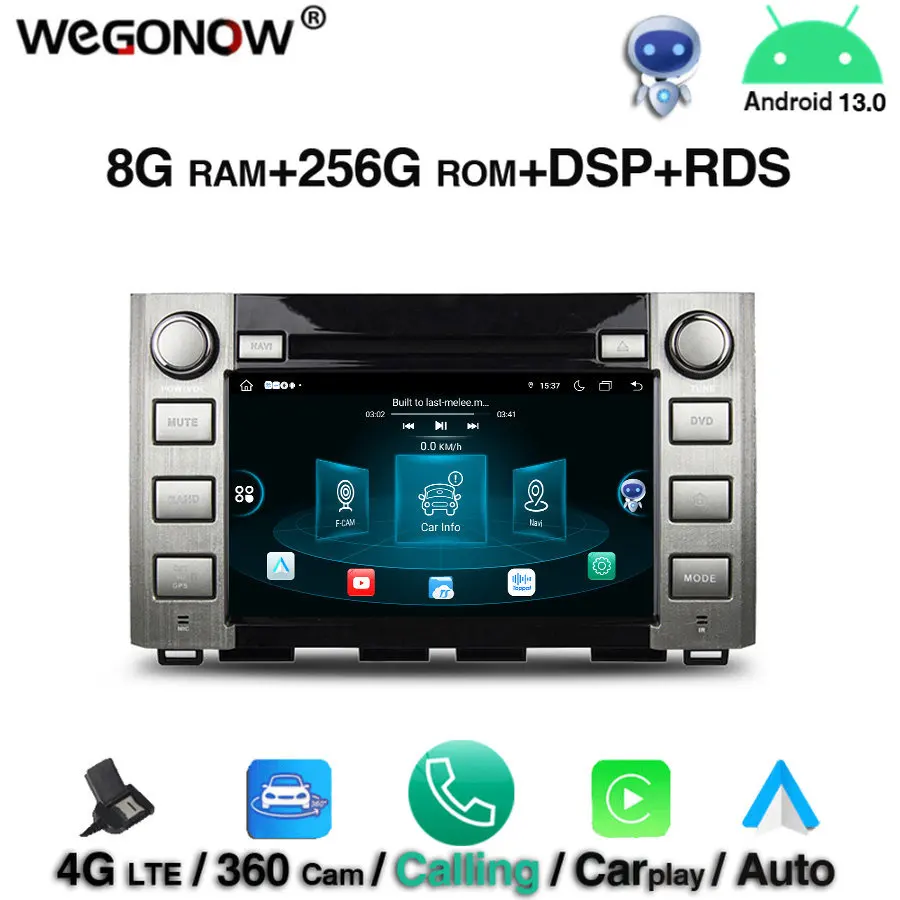 360 Carplay Android 13.0 8GB RAM 256GB 8Core Car DVD Player GPS RDS Radio wifi Bluetooth5.0 for Toyota Sequoia Tundra 2014-2016