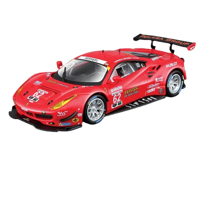 Bburago 1:43 Ferrari 296 GT3 2022 488 250 512 308 312P Alloy Luxury Vehicle Diecast Pull Back Cars Model Toy Collection Kid Gift