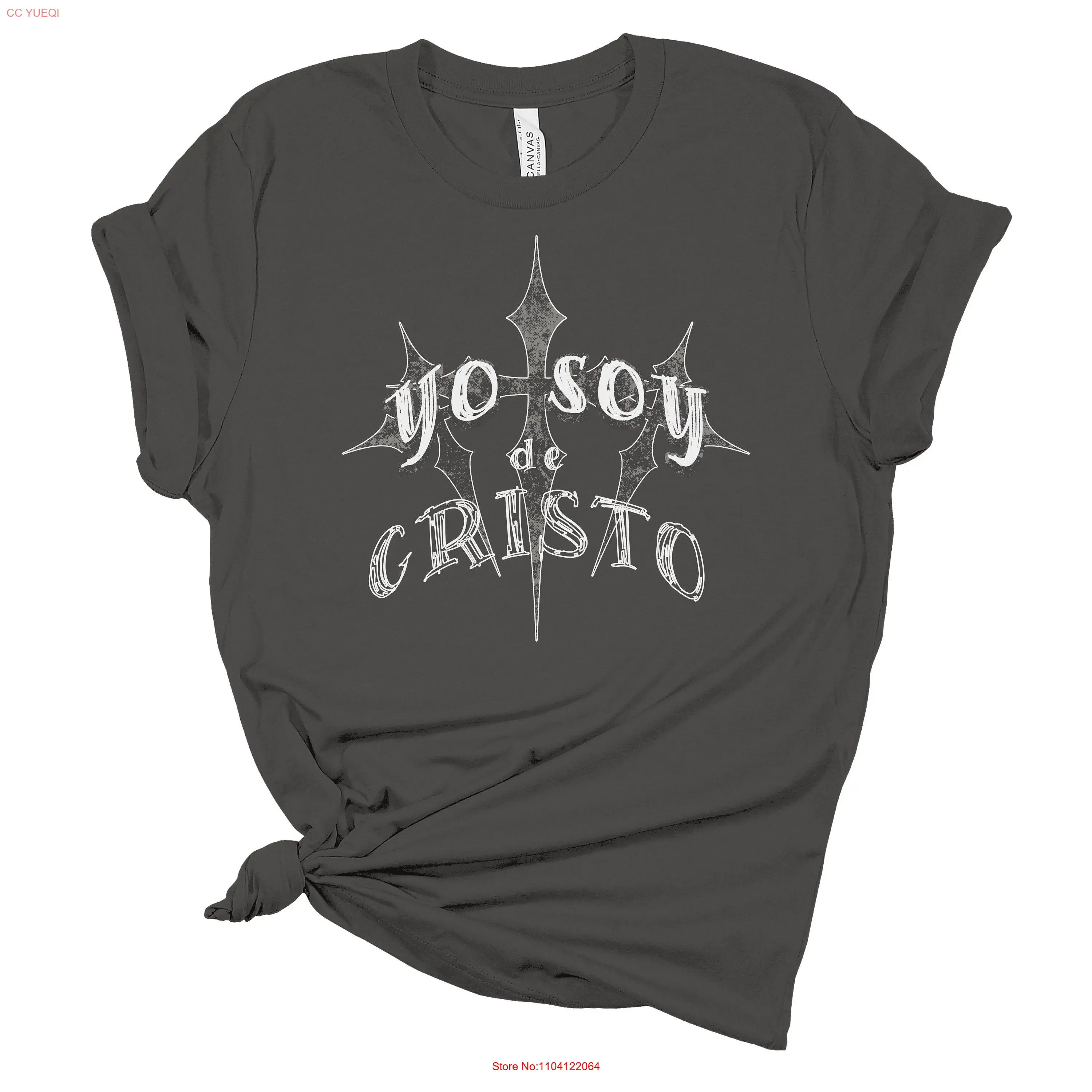 Cristo T Shirt Christian Yo Soy De Religious Spanish Women's Latina long or short sleeves