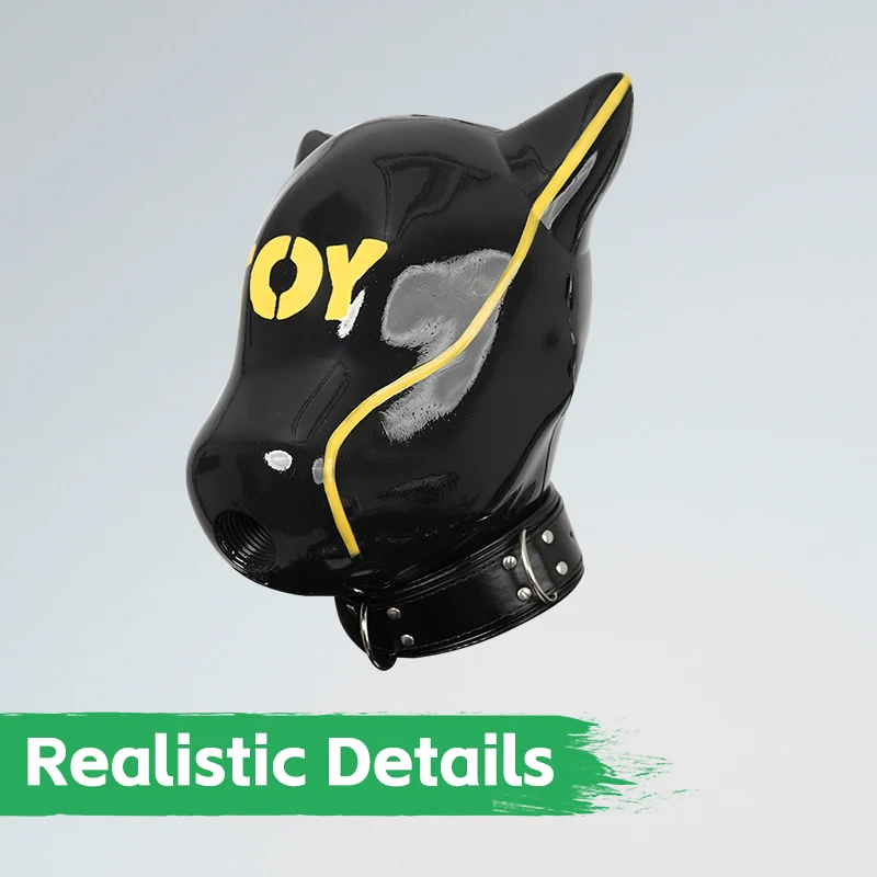 Furrjoi IDO Máscara de silicona para perros con disfraces de cosplay estampados Capucha Múltiples colores Juguetes para la cara de Halloween Equipo realista