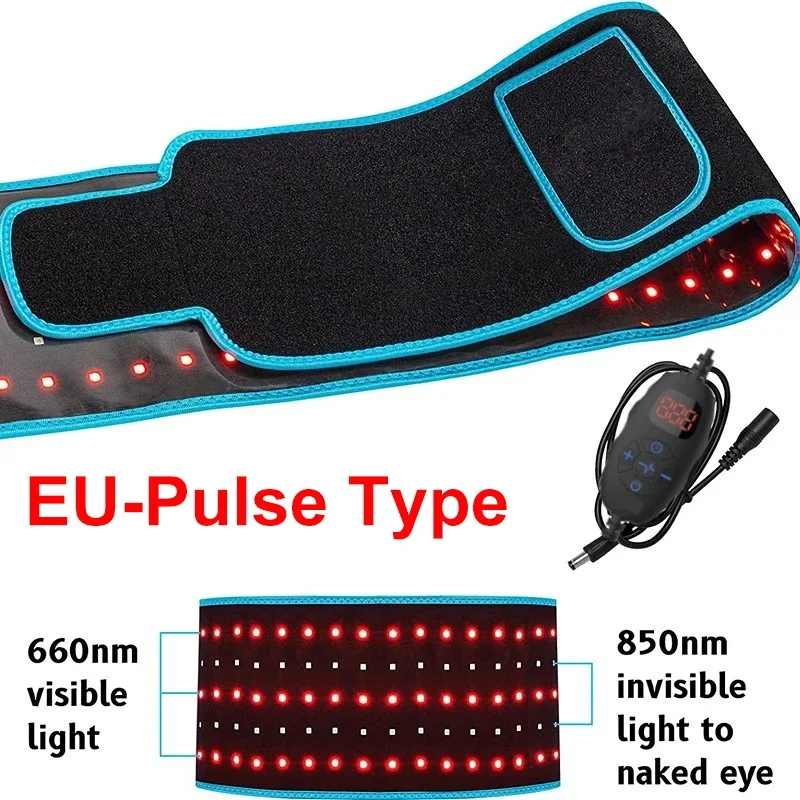 Rode en infrarood lichttherapieriem 850nm 660nm LED-schoonheidsapparaten voor wrap Vet verbranden Gezichtswikkel Afslanken Taille Warmtekussen Volledig lichaam