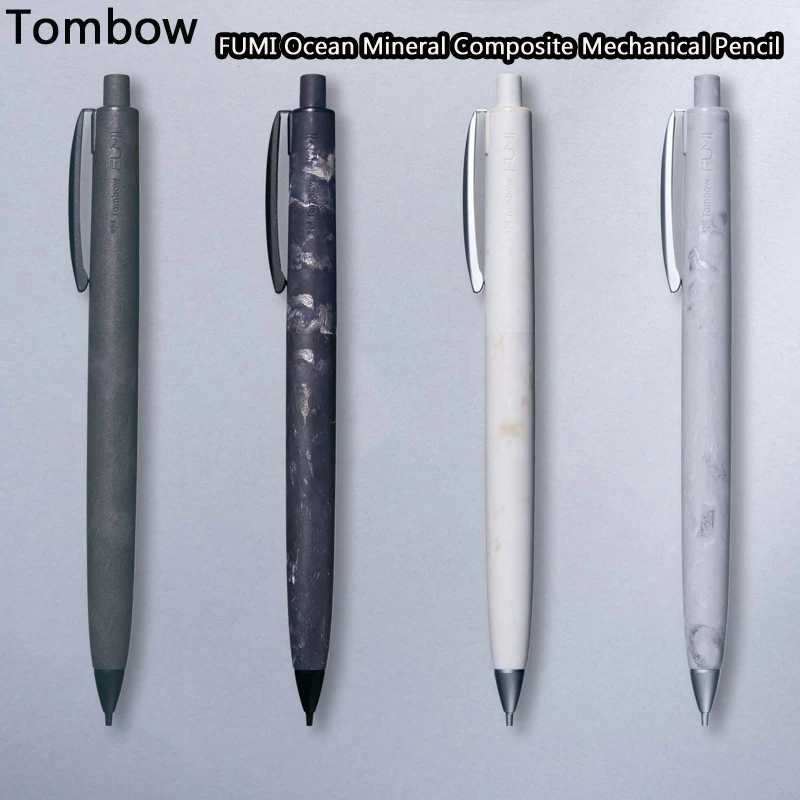 

Механический карандаш Tombow Bunsho FUMI Push, 0.5 мм, корпус из океанического минерального композита с керамическими свойствами для плавного письма, рисования и скетчинга