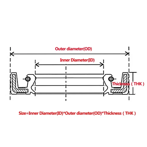 Imagen 2 del producto Sellos de aceite NBR TC/TG/FB (ID 25-28 mm, resistente al aceite/agua, kit de sellos de eje resistentes al desgaste y a altas temperaturas)