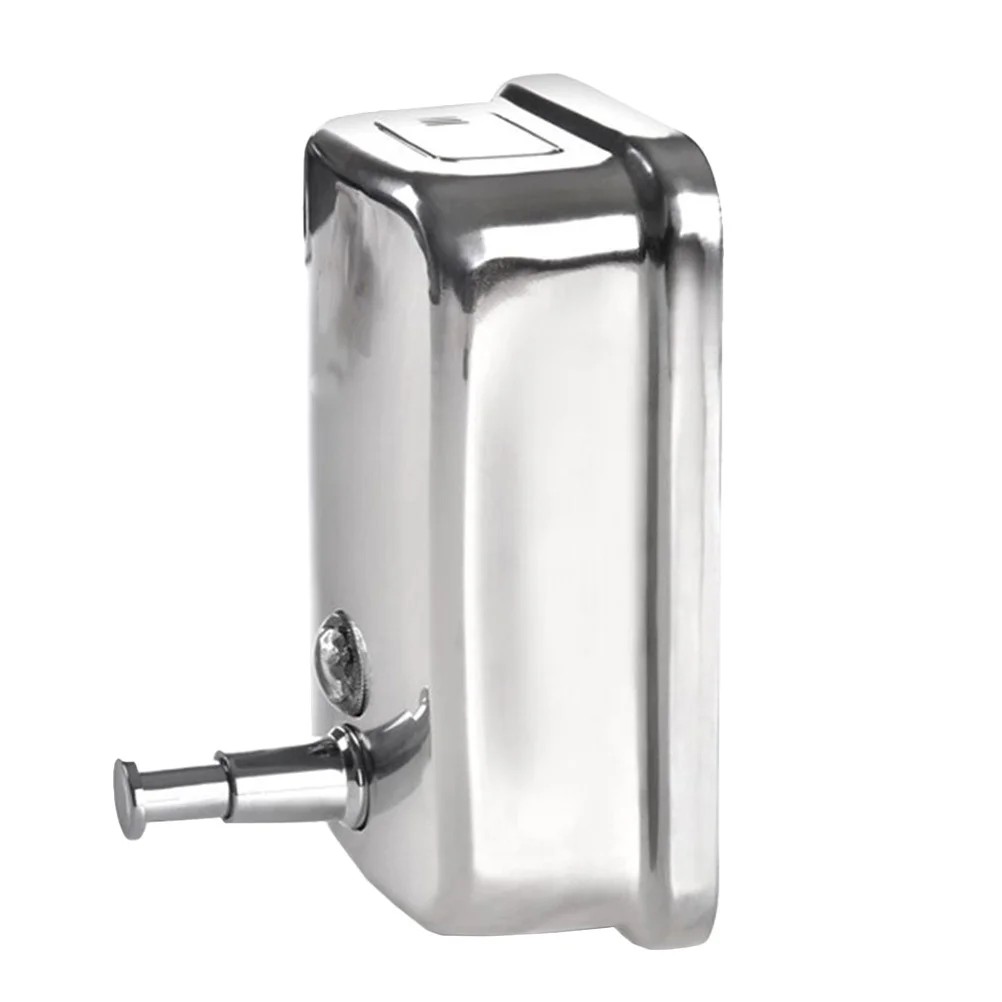 1pc Stainless Steel Mounted Soap Dispenser Large Capacity Bathroom Soap Dispenser Container For Shower Hotel Home Use