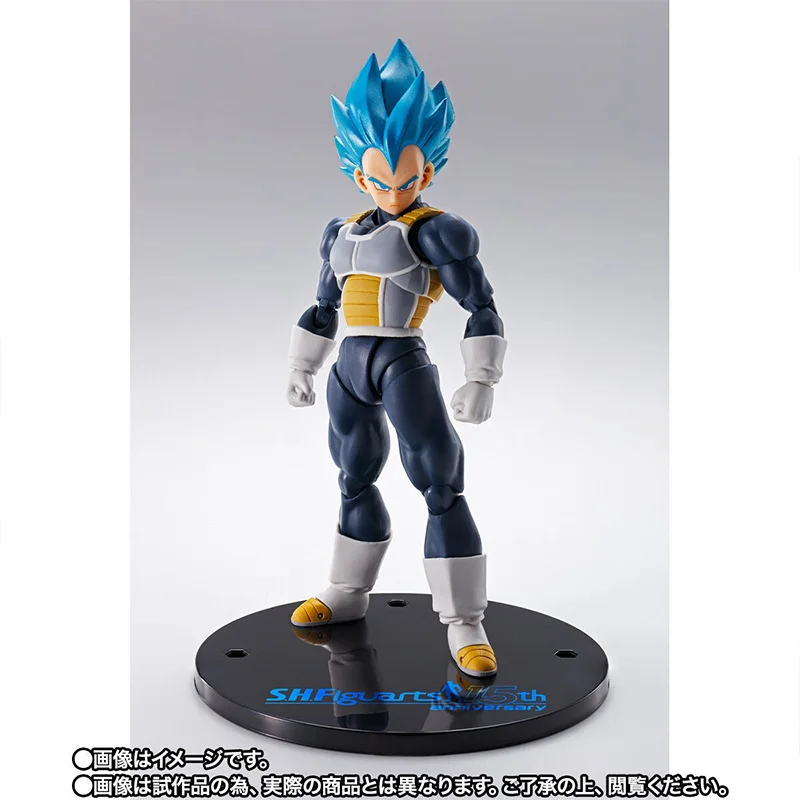 Bandai SHFiguarts DRAGON BALL Super Sayian God VEGETA 15th Anniversary Limited Edition Anime Action Figure Finished Model Toy