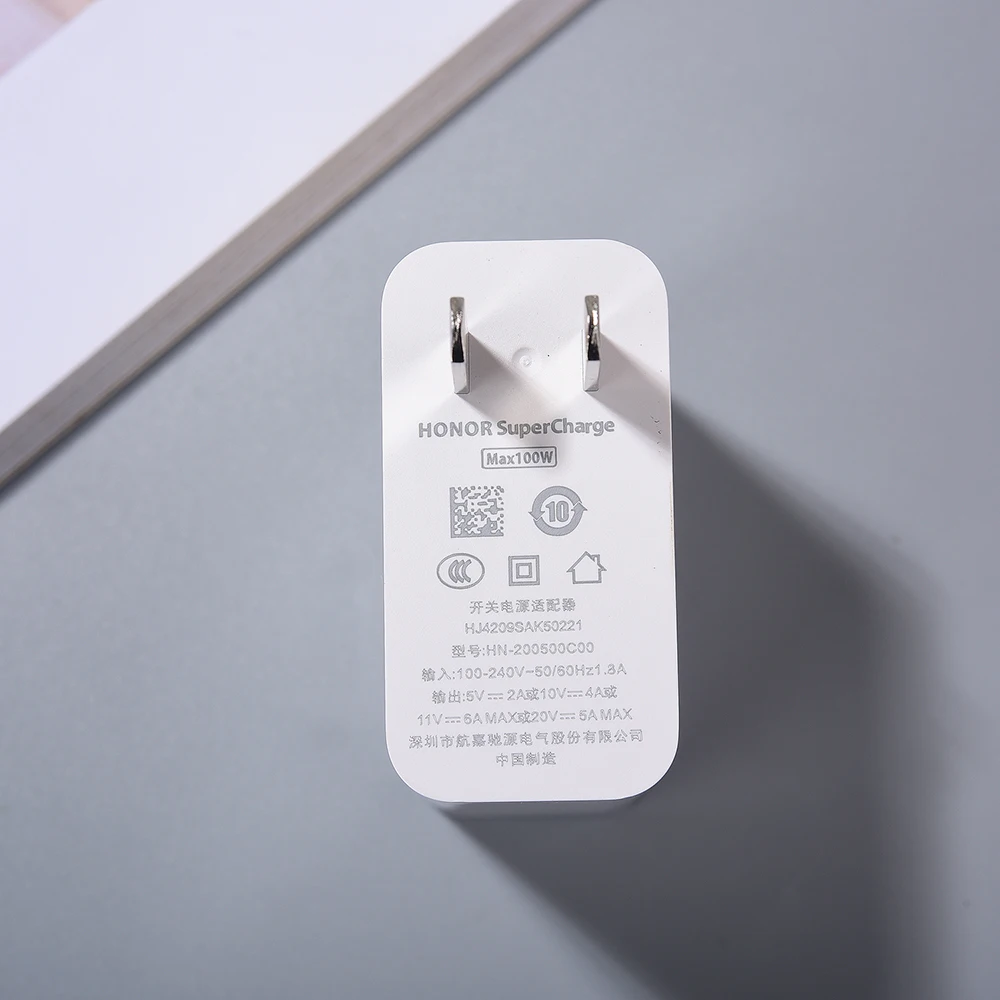 Honor 100W Fast Charger EU/US SuperCharge Power Adapter 1M 6A Usb Type C Cable For Honor 200 100 90GT 70 Pro+ Magic 6 5 Pro Lite image 4