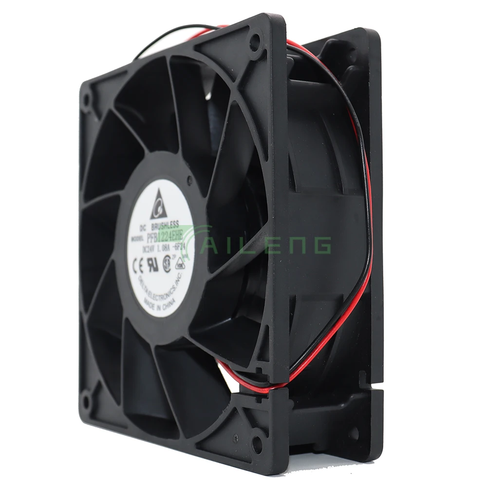 Imagem -04 - Ventilador de Refrigeração Delta-server Pfb1224ehe 6f24 12038 12cm dc 24v 1.08a 120x120x38 mm Novo