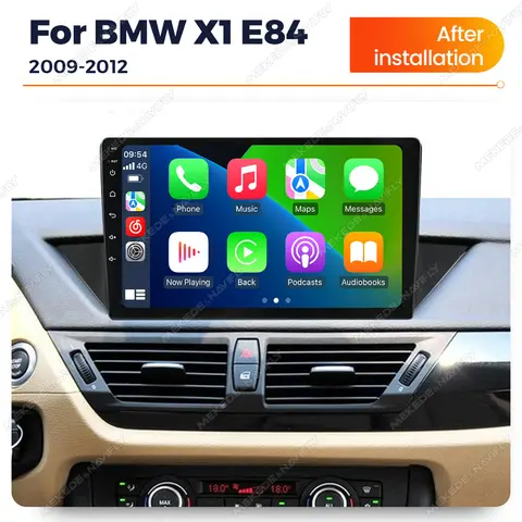 안드로이드 14 Autoradio For BMW X1 E84 2009-2012 무선 CarPlay 안드로이드 자동차 자동차 라디오 멀티미디어 GPS 플레이어 GPS 헤드 유닛 스테레오