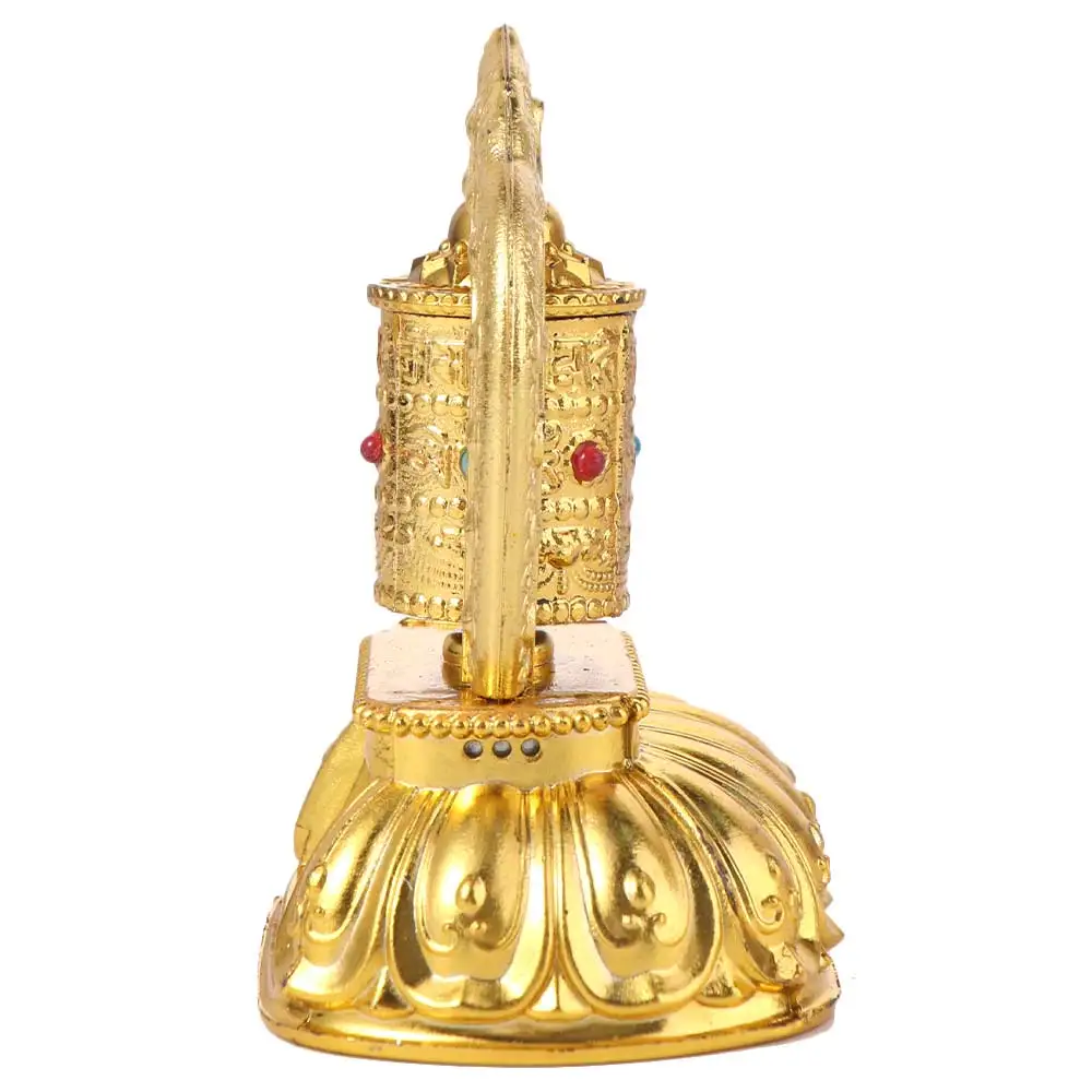 Solar Energy Solar Tibet Prayer Wheel Car Ornament Decorations Car Prayer Scriptures Luxury Safety Symbol Tibetan Prayer Wheel
