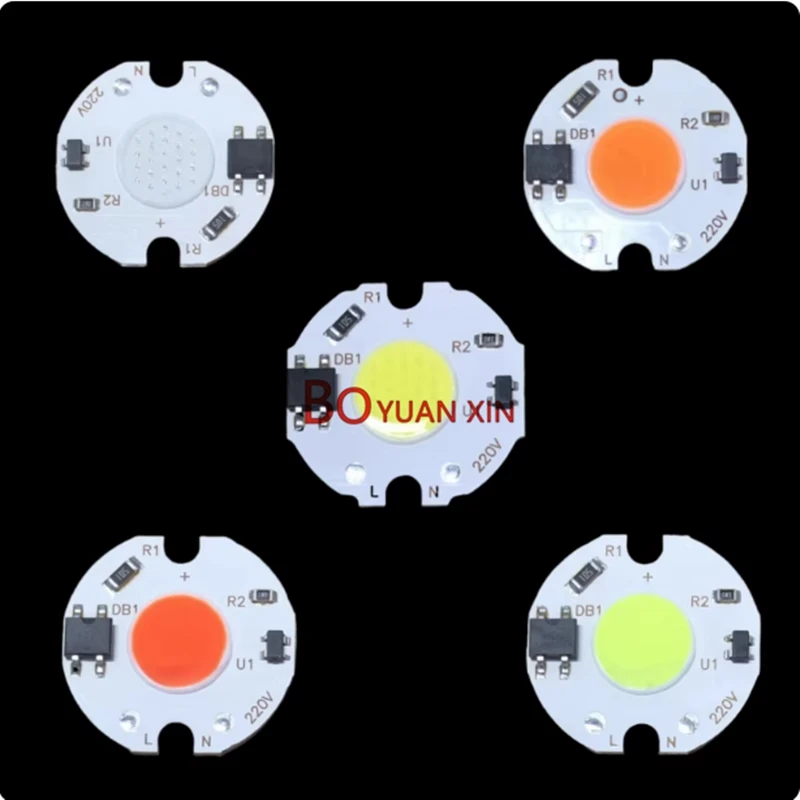 10pcs AC220V High Voltage No Driver COB LED Chip 3W/5W/7W Track Light Wine Cabinet Thumb Ray Light Source