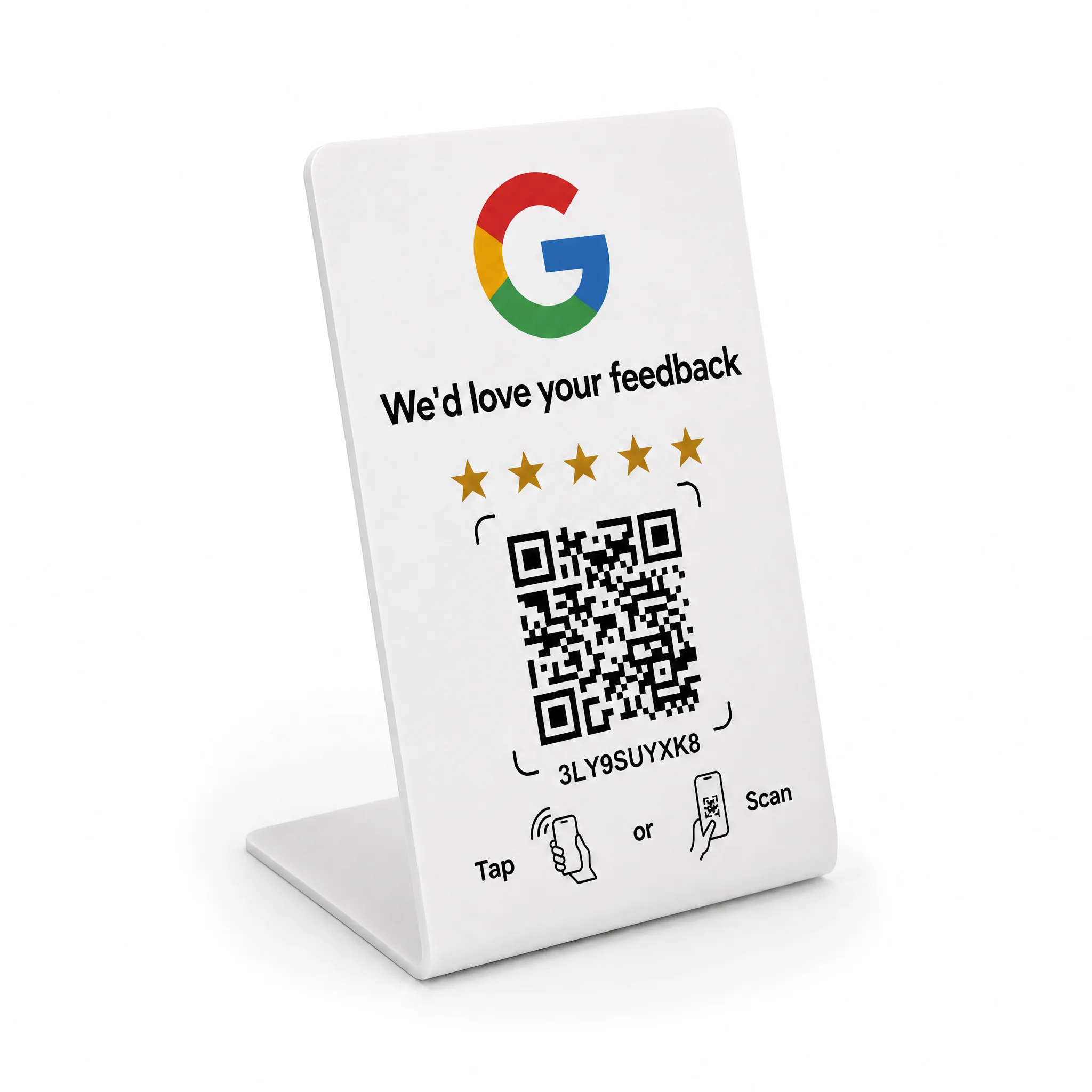 PVC Card QR code Programmable NFC Card Radio Frequency Identification Google Review NFC Durable Access Control Card