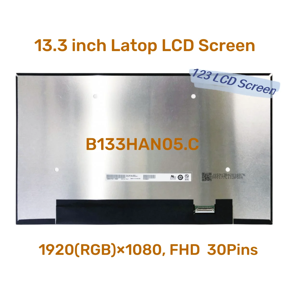 

B133HAN05.C 13.3 Inch FHD 1920*1080 Laptop LCD Screen Replacement Panel Display Matrix eDP 30pins