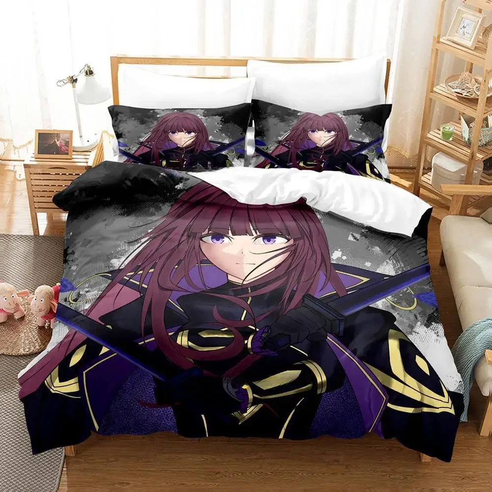 The Eminence in Shadow Cid Kagenou Bedding Set Cartoon Anime three-piece set Adult Kid Bedroom Duvet cover Sets 3D Kawaii Anime