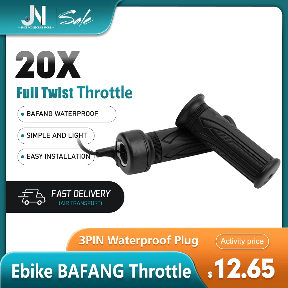 

Electric Bike Scooter parts BAFANG 20X Full Twist Throttle 3 Pin Female for Electric Bicycle BBS01 BBS02 BBSHD bafang Mid Motor