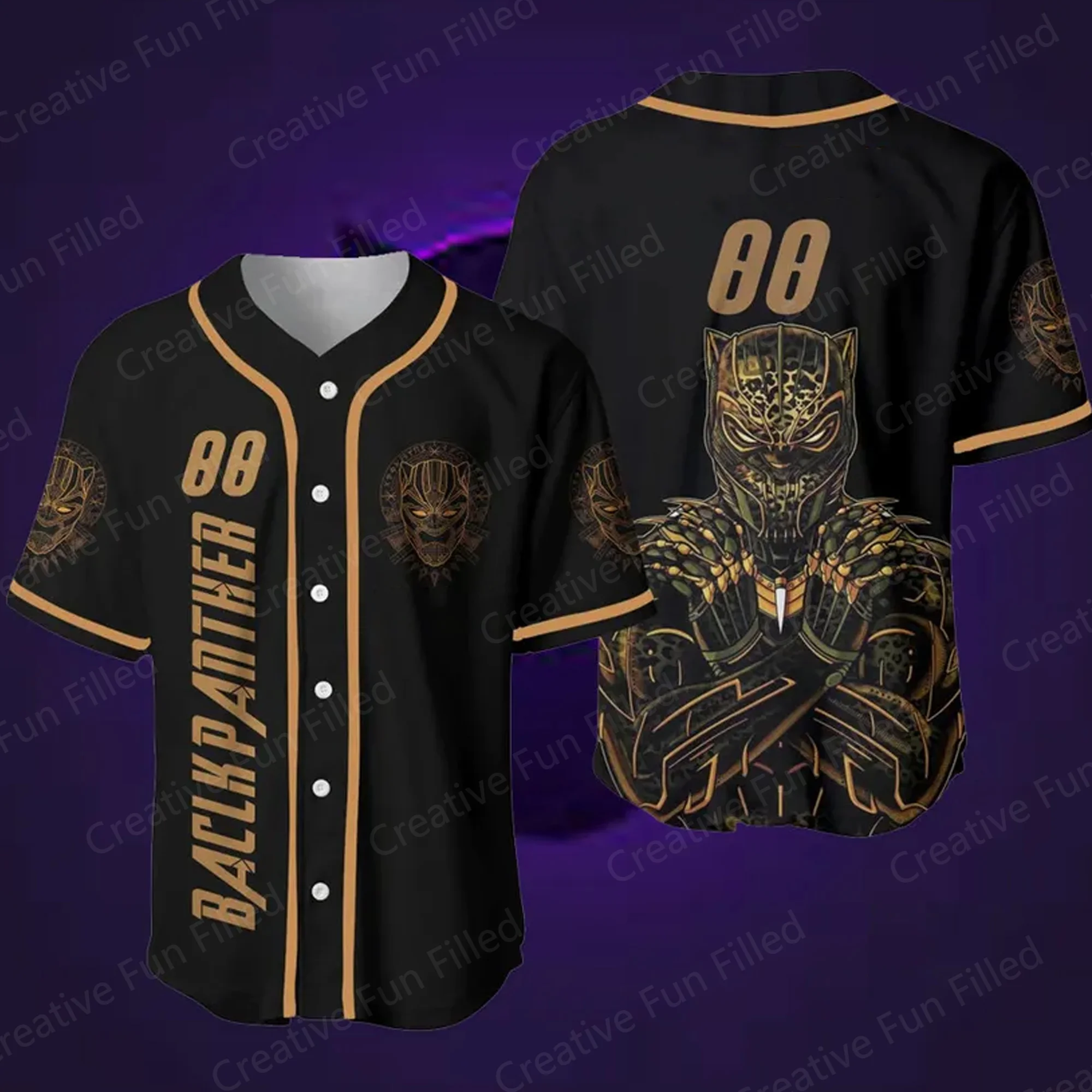 2024 New Arriavl Vintage  Marvel Supperhero Jersey Blackpanther Jersey Fans Kit Special Baseball Edition Jersey Training Uniform