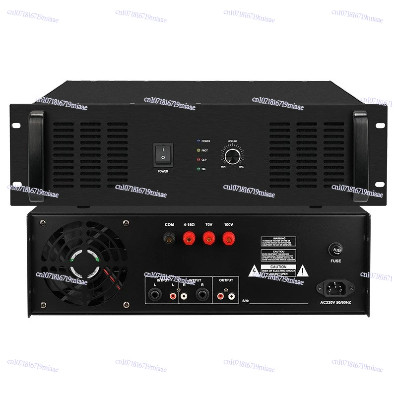 Pure post-level constant voltage amplifier 1000W2000W public broadcasting background music engineering high-power amplifier