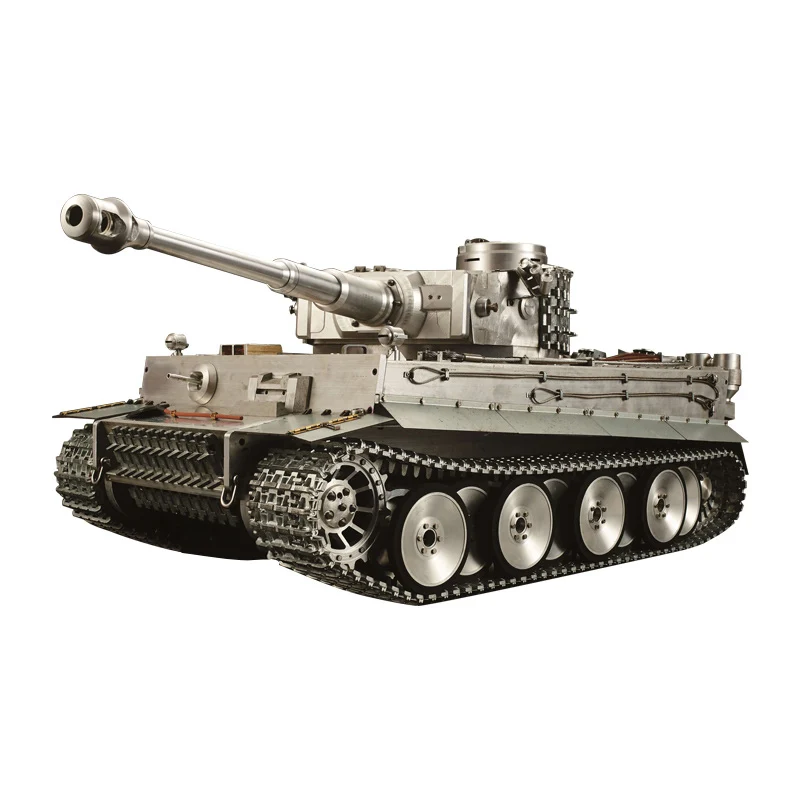 In Stock Heng Long 1/8 German Tiger I RTR RC Tank Model High Simulation Full Metal 3818 BB Airsoft Battle Vehicle Toy TH16450