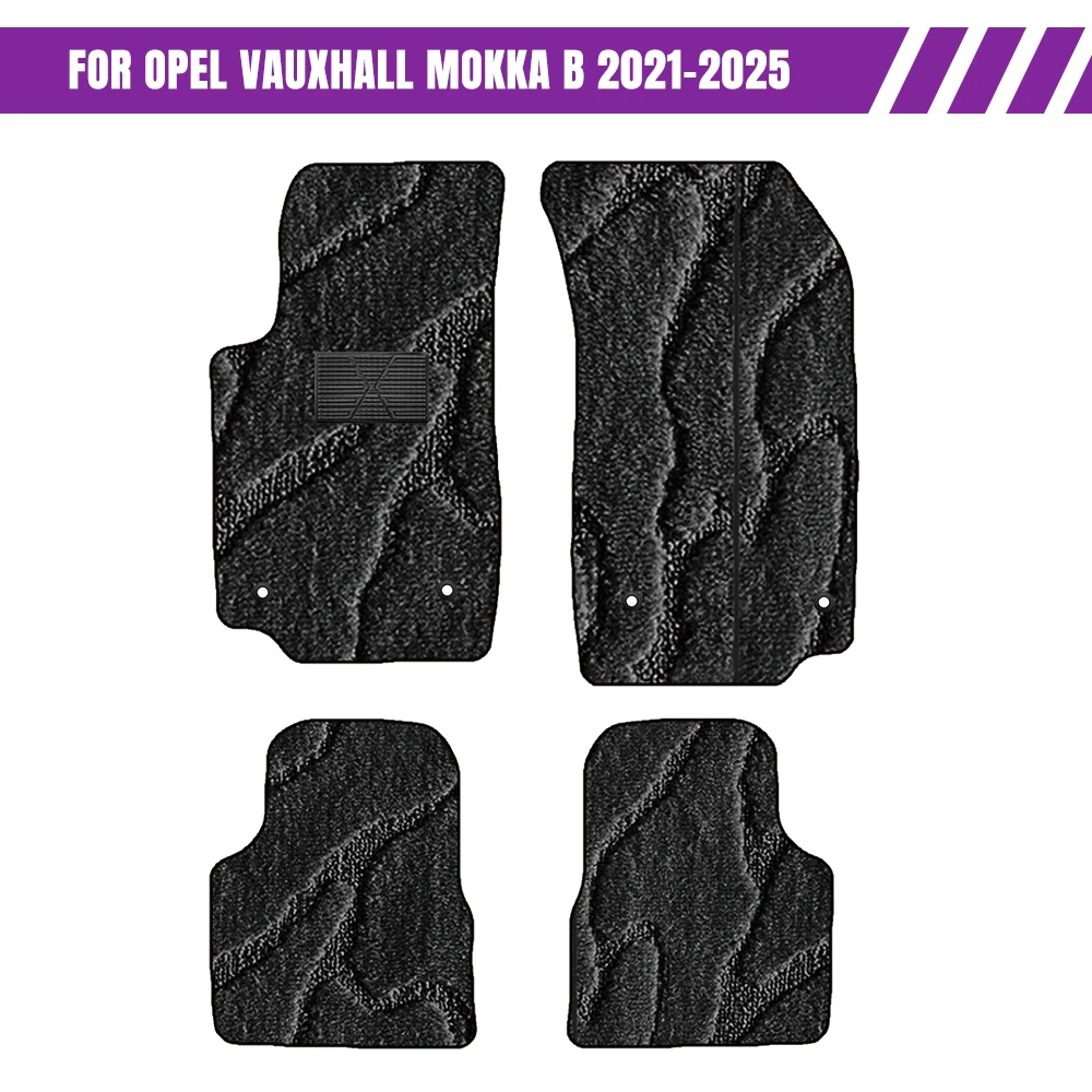 

For Opel Vauxhall Mokka B 2021–2025 Car-Specific Fit Car Mat Interior Accessories Waterproof Non-Slip Car Floor Mats Full Set