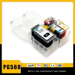 Vilaxh 560XL 561XL  Smart ink Cartridge Refill Kit For Canon PG-560 CL-561 XL  For Canon Pixma TS5350 TS7450 TS5351 TS5352