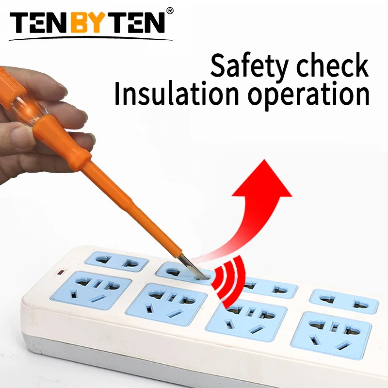 Intelligente spanningstester Pen AC Contactloze inductie Elektrische schroevendraaier Indicator Testpotlood Voltmeter Stroomdetector