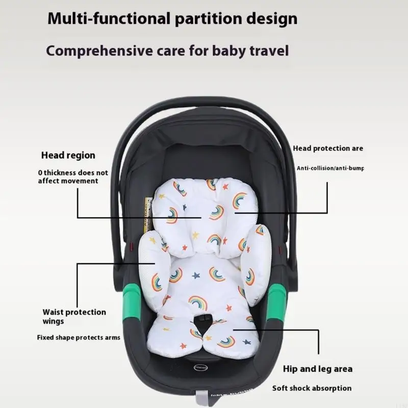 F19f استخدام Multi use baby pram cart pad carsipible carseer insert cushion technology mesh