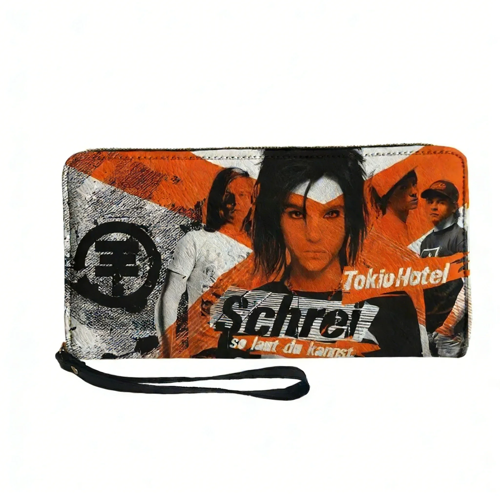 

Кошелек-портмоне Tokio Hotel Rock Band на молнии для мужчин, женщин и подростков, с двойным принтом, портативный, подарочная сумка