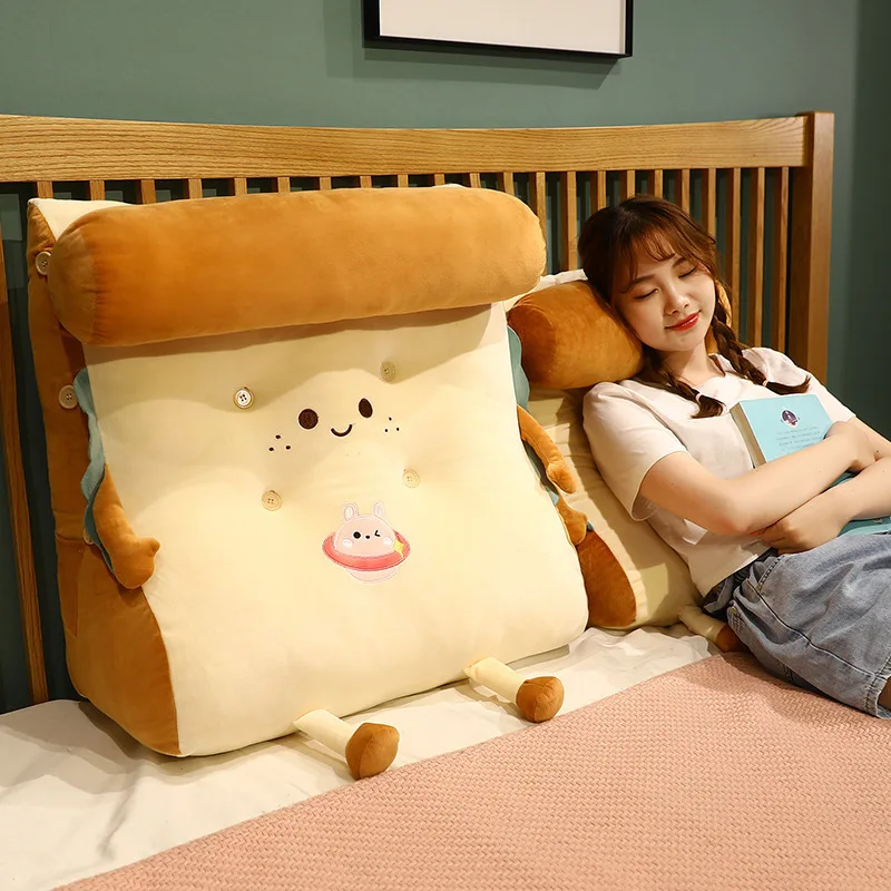

Head of Bed Big Back Cushion Triangle Pillow Bedroom Bed Waist Protection Pillow Soft Bag Sofa Tatami Can Be Disassembled Washed