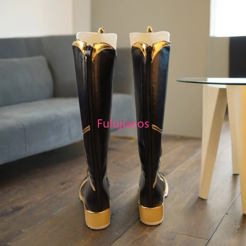 Fulujiacos Genshin Impact Aether Cosplay chaussures Anime Style chinois Halloween pour les femmes jeu