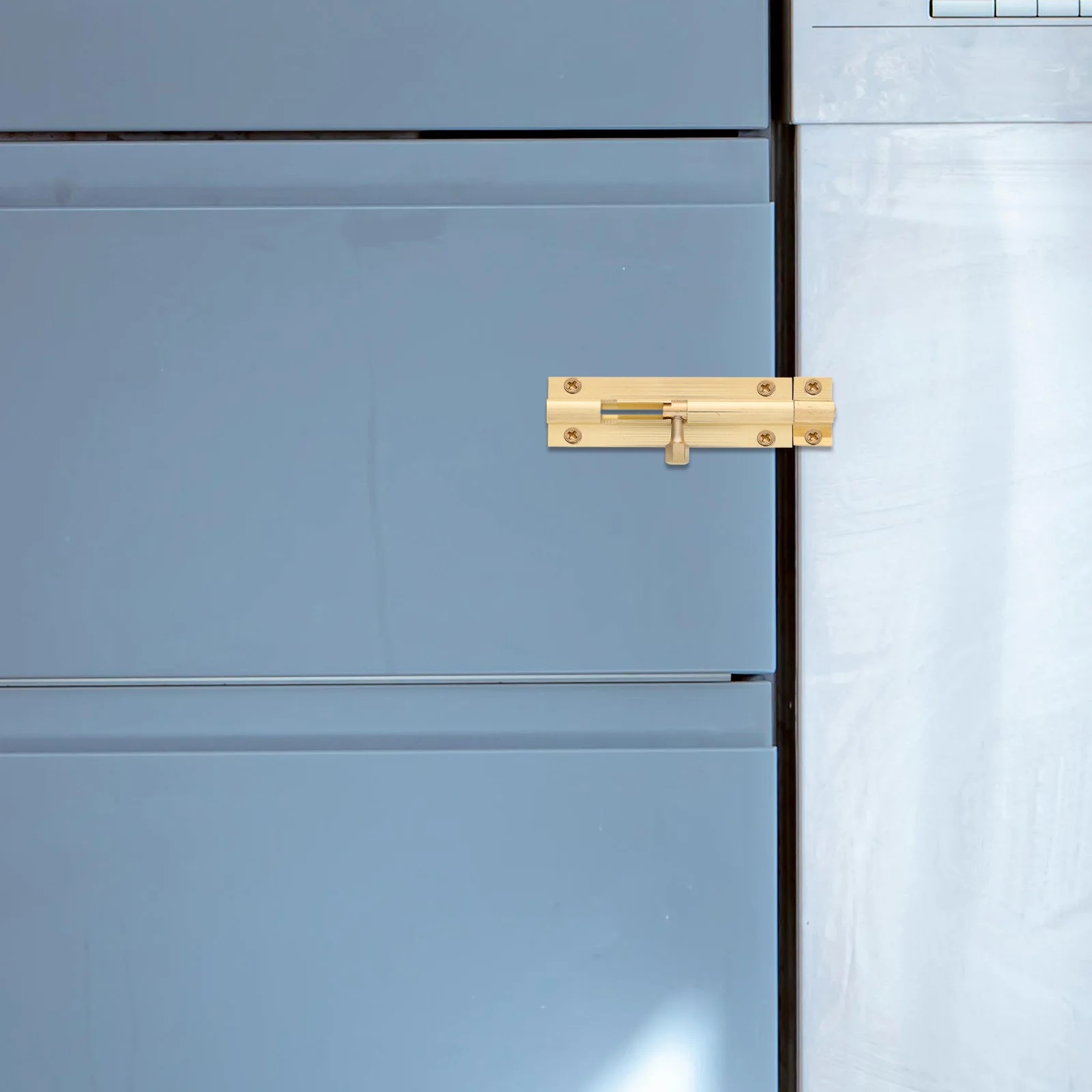 

Vintage Brass Bolt Lock Latch Retro Style Secure Sliding Door Lock for Wood Doors Windows Home Office Shop Security Hardware