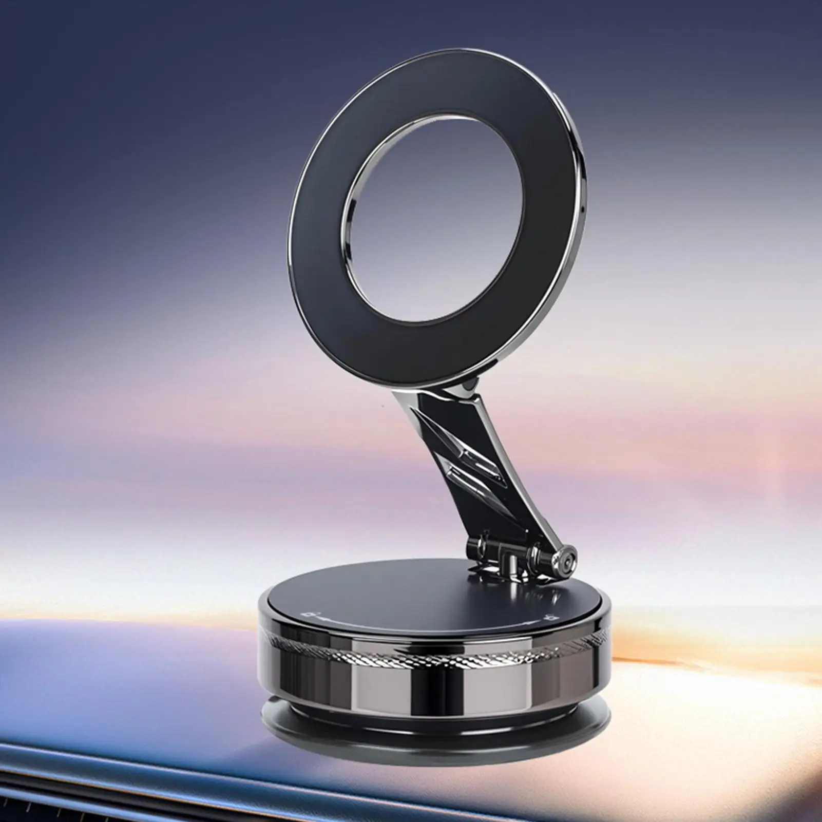 Car Phone Holder Magnetic Mount Suction Cup Navigation Support Stand Cell Phone Holder Bracket For Vehicles Sedans Trucks SUVs