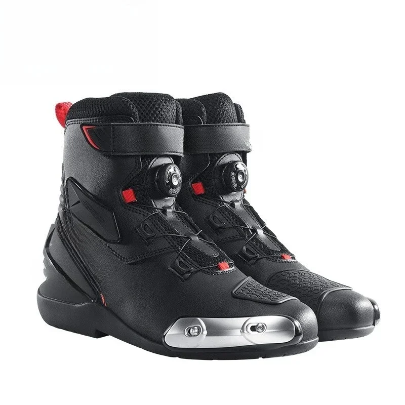 Motorcycle street running cycling boots locomotive anti-drop shoes knight competition road racing shoes men's four seasons R2