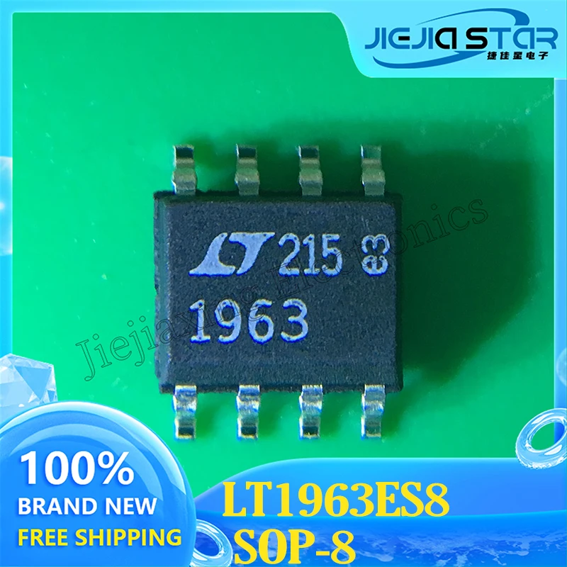 Eletrônica lt1963es8 lt1963 smt sop8 parte marca 1963 ldo chip estabilizador de tensão linear ic 100% novo importado original