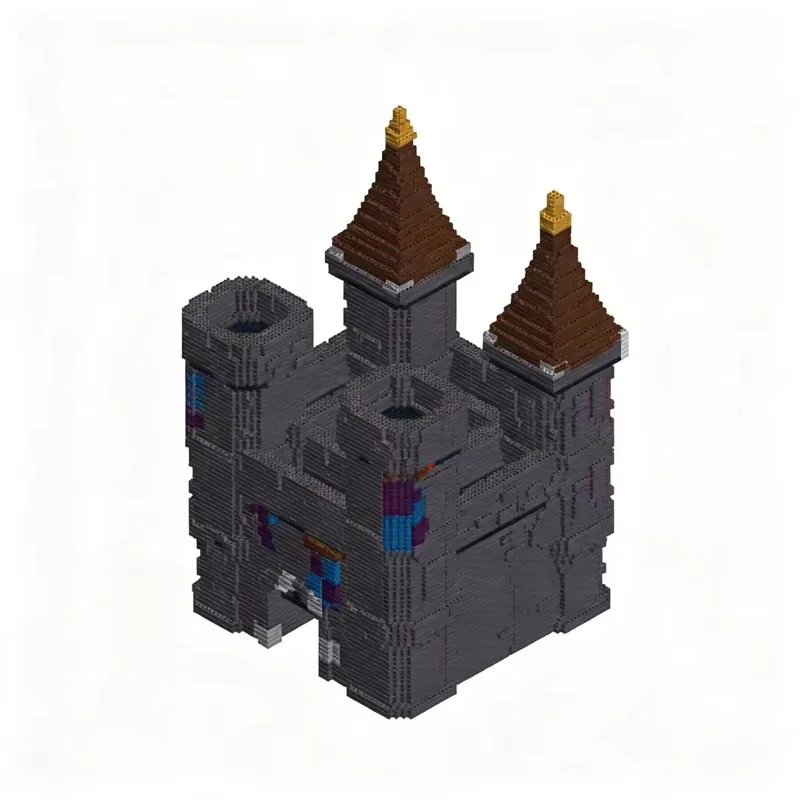 14426pcs MOC Compact Castle Model Building Blocks Toy Construction Christmas Gift Assemble Creative Craft Idea Brick Collection