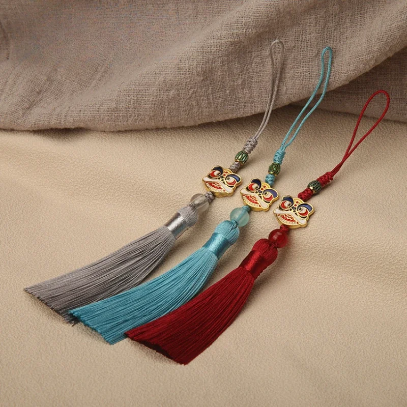 

3Pcs Imitation Chinese Knot Tassels DIY Curtain Clothes Bag Craft Supplies Classical Style Tassel Pendant 8cm Cloisonn Tassel