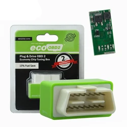 15% ahorro de combustible Eco OBD OBD2 Universal bencina economía caja de afinación dispositivo de Chip para herramienta de ahorro de Gas de coche de gasolina