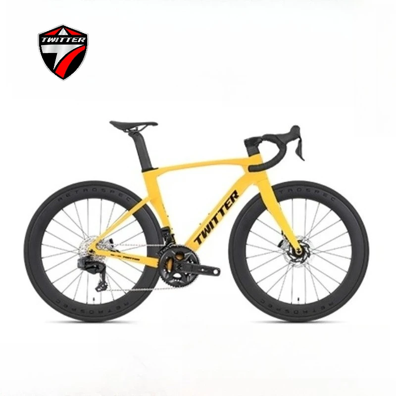 

TWITTER Tornado Ultimate EDS TX7100 Electronic Transmission 24Speed,Inner Cable,Carbon Fiber Road Bike,Hydraulic Oil Disc Brake