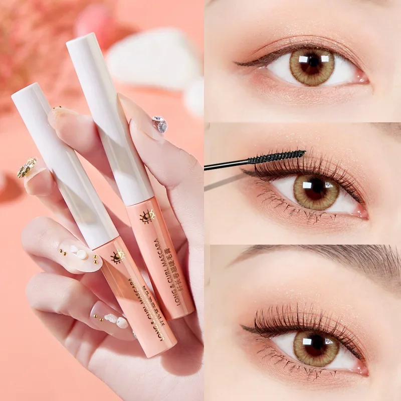 3D มาสคาร่ายาวสีดํา Lash Eyelash EXTENSION Eye Lashes แปรงแต่งหน้าความงามยาวนาน GOLD มาสคาร่าสี