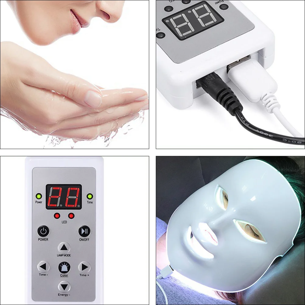 

Led Face Mask Home Anti-Aging Skin Care Beauty Tool Wrinkles Toning Device Rejuvenate Collagen Boosting